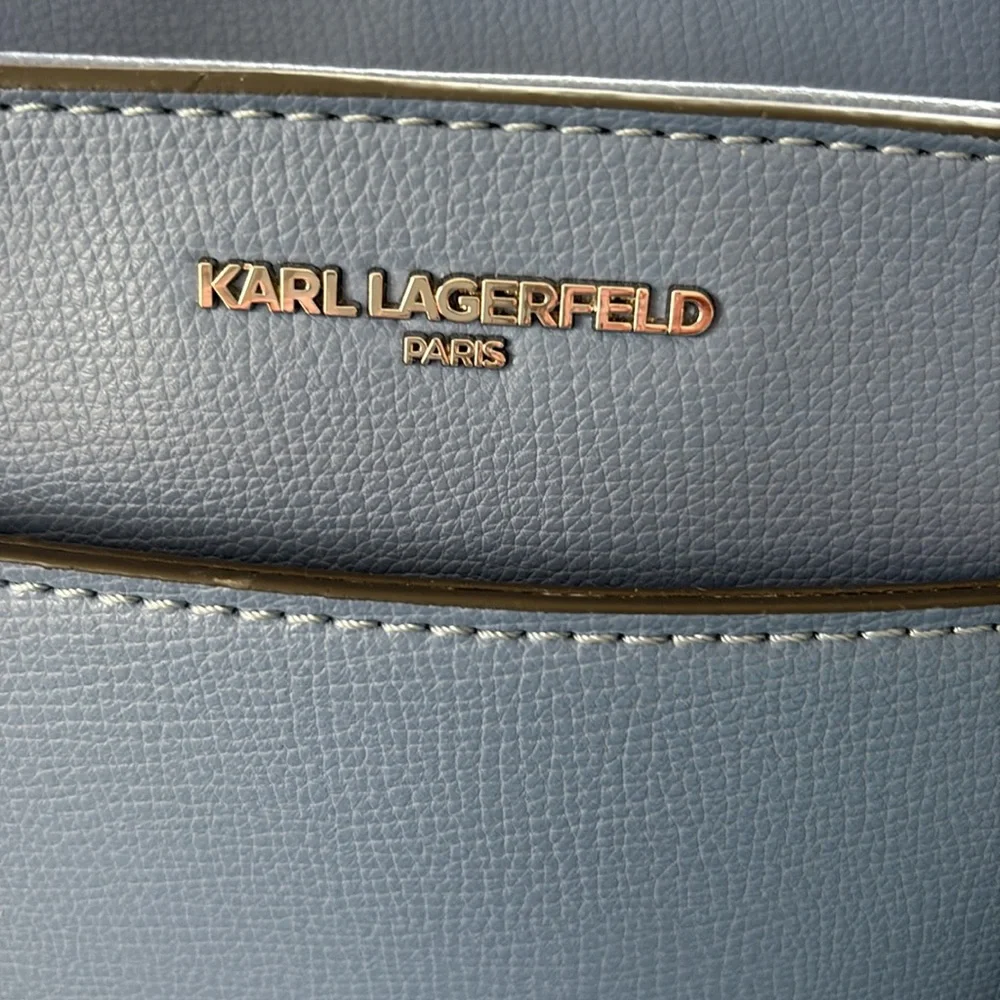 Karl Lagerfeld Paris blue Satchel crossbody - Picture 4 of 6